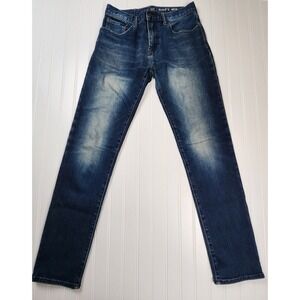 Mens Gap Jeans Size 29 x 34 Jeans Straight Fit, Blue Denim Soft Wear